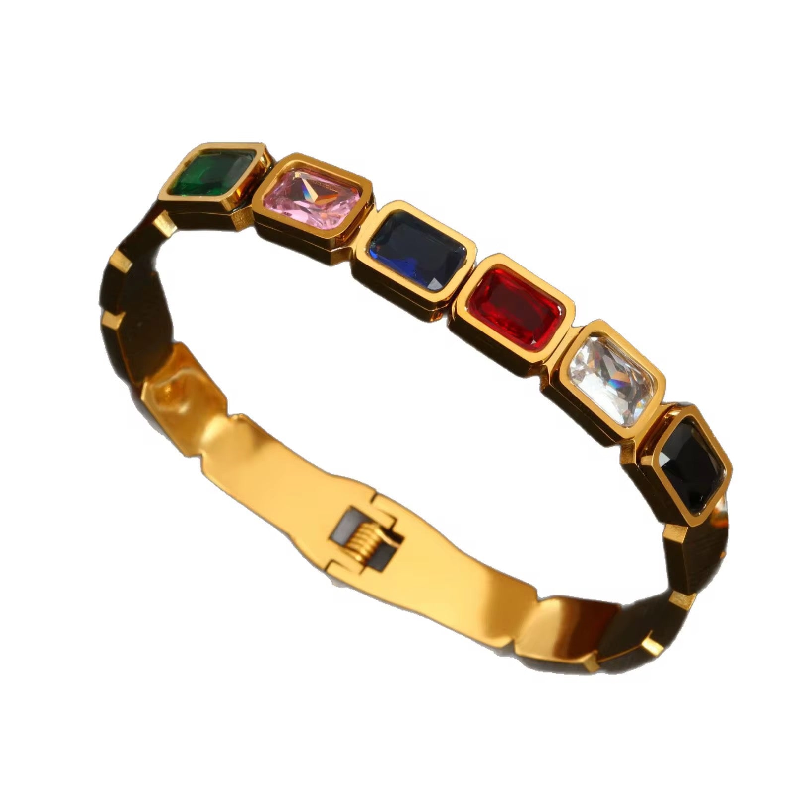 Stainless Steel Cuff Bracelet Waterproof Non Fade